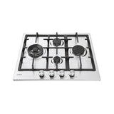 Candy Moderna CHG6D4WTX piano cottura Acciaio inox Da incasso 59.5 cm Gas 4 Fornelli