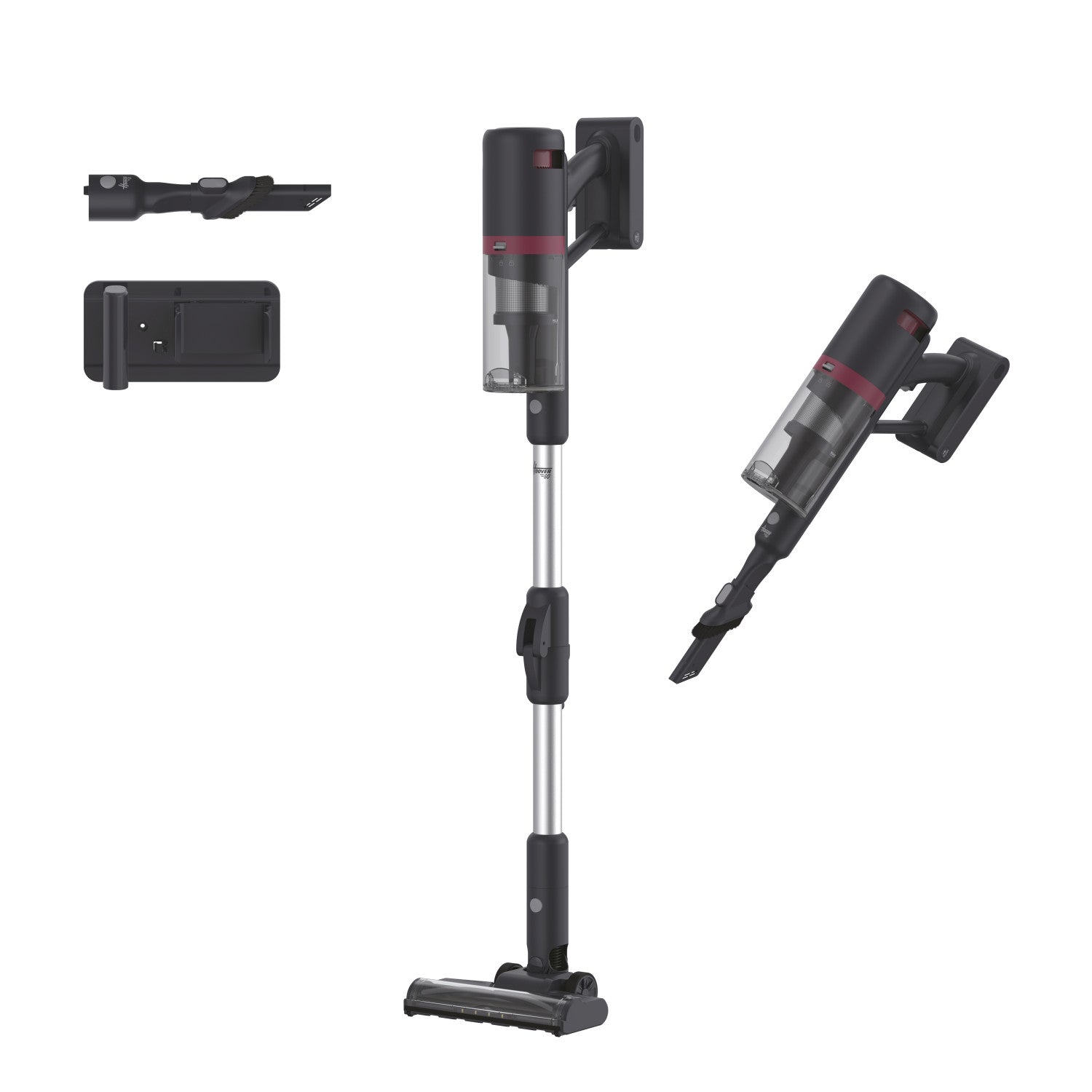 Hoover HFG10HX 011 Aspirapolvere elettrica Batteria Secco Senza sacchetto 0,55 L 200 W Nero