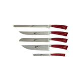 Berkel Set Di Coltelli Con Ceppo Elegance 5 Pezzi Acciaio Inox