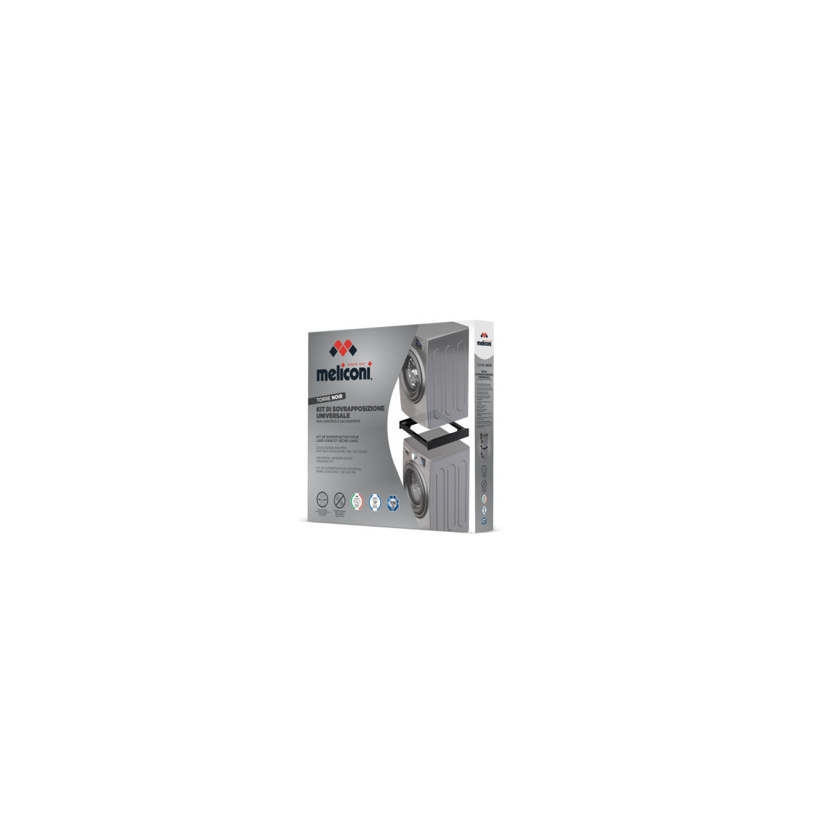 Meliconi 656138 accessorio e componente per lavatrice Kit di sovrapposizione