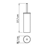 Gedy Scopino WC Da Terra Tonga Bianco Matt In Acciaio Inox E Cromall 9,1x9,1x37,7 Cm