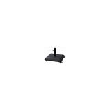 Amicasa Base Ombrellone NTH37 con Ruote 37 Kg Policarbonato Nero 500x500x80 mm
