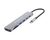 Conceptronic DONN28G replicatore di porte e docking station per laptop Cablato USB 3.2 Gen 1 (3.1 Gen 1) Type-C Grigio
