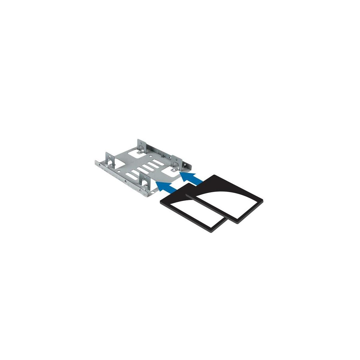 StarTech.com BRACKET25X2 pannello drive bay 8,89 cm (3.5") Pannello portante Acciaio inossidabile