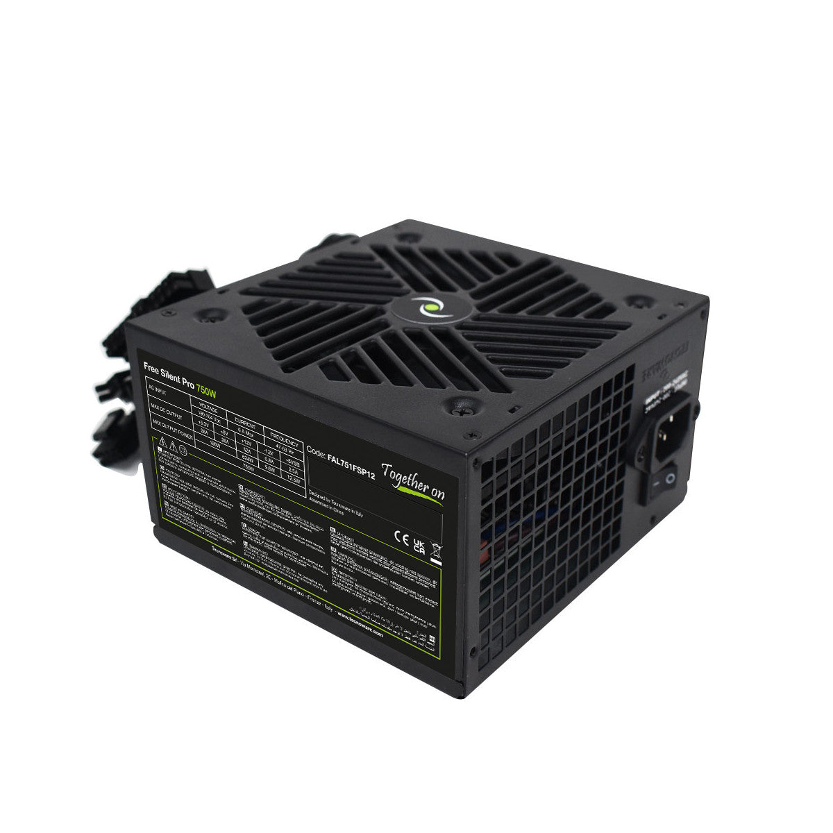 Tecnoware FAL751FSP12 alimentatore per computer 750 W 24-pin ATX ATX Nero