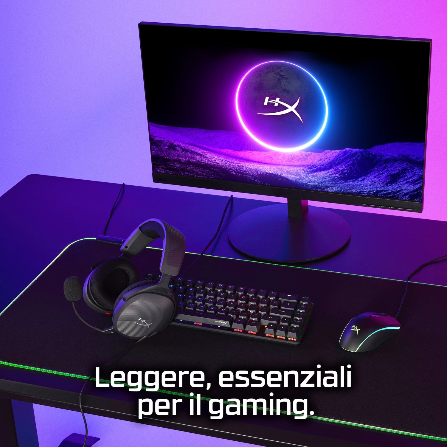 HyperX Cloud Stinger 2 Core da Gaming Headsets Cuffie Cablato a Padiglione Nero