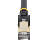 StarTech.com Cavo patch CAT6a da 1,5 m - Schermato (STP) - Filo di rame al 100 - Connettore antistrappo - Nero