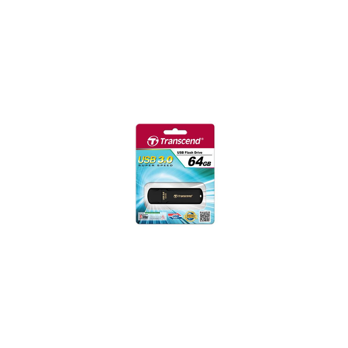 Transcend JetFlash elite 700 64GB USB 3.0 unità flash USB USB tipo A 3.2 Gen 1 (3.1 Gen 1) Nero