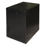 LINK Armadio Rack 19" 12U Serie Light Colore Nero Con Porta Vetro (Axpxl) Mm 600X400X530 Ripiano Incluso