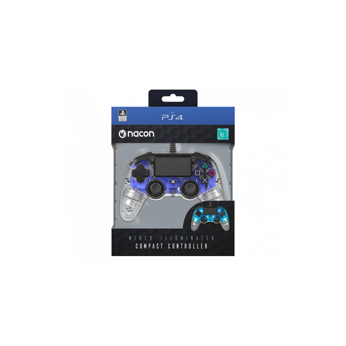 Nacon PS4OFCPADCLBLUE Compact Controller PS4 Ufficiale Sony PlayStation