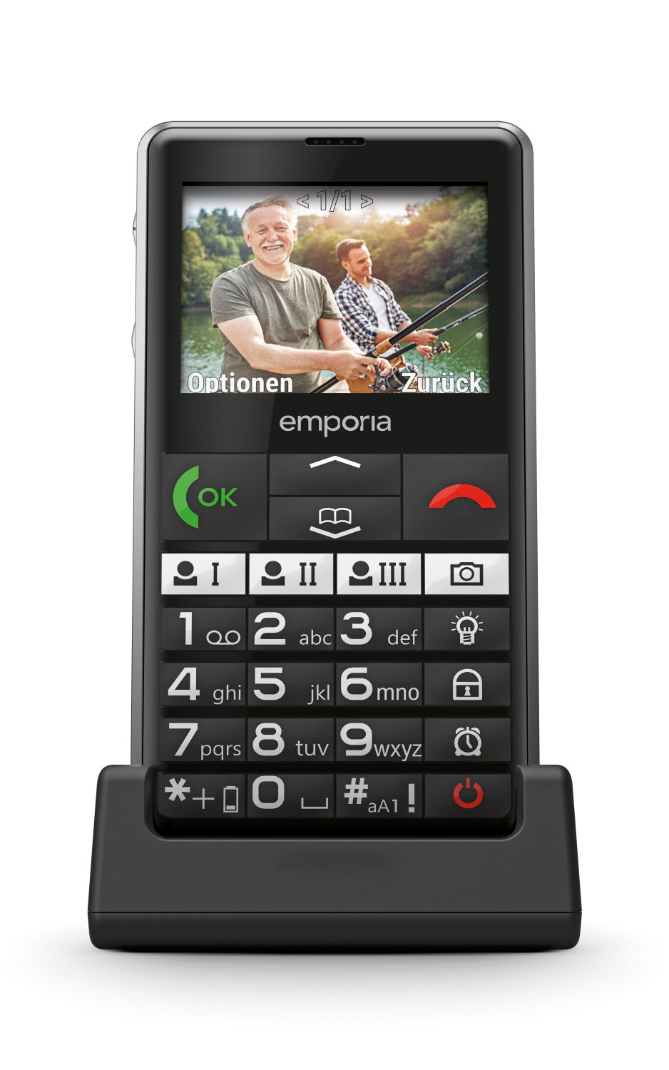 Emporia emporiaPURE-LTE 5,87 cm (2.31 pollici) 107 g Nero Telefono per anziani