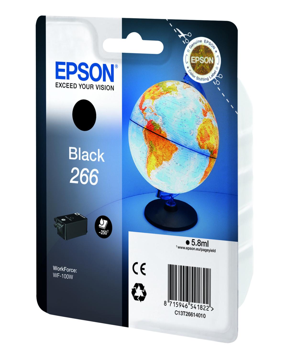 Epson Globe Singlepack Black 266 ink cartridge