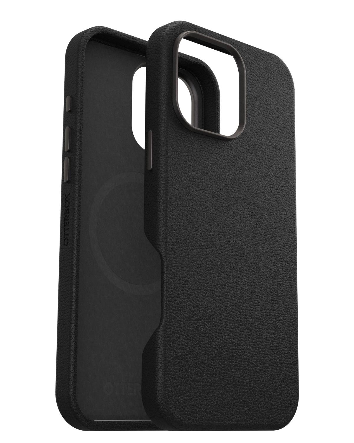 OtterBox Symmetry Series Cactus Leather per MagSafe per iPhone 16 Pro Max Noir Ash custodia