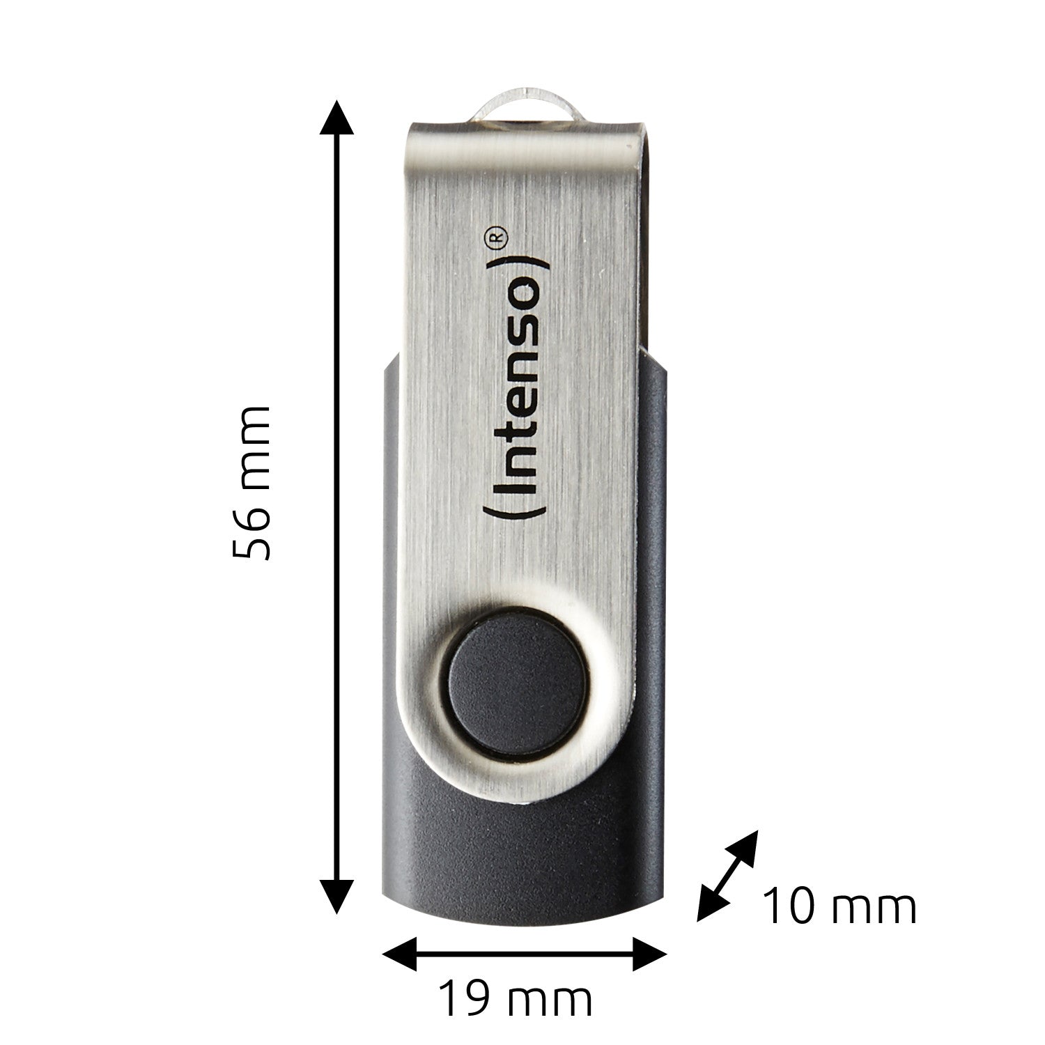 Intenso USB 64GB OFFICE LINE 3.2 Gen1 Silver-Black unità flash USB USB tipo A 3.2 Gen 1 (3.1 Gen 1) Nero, Argento