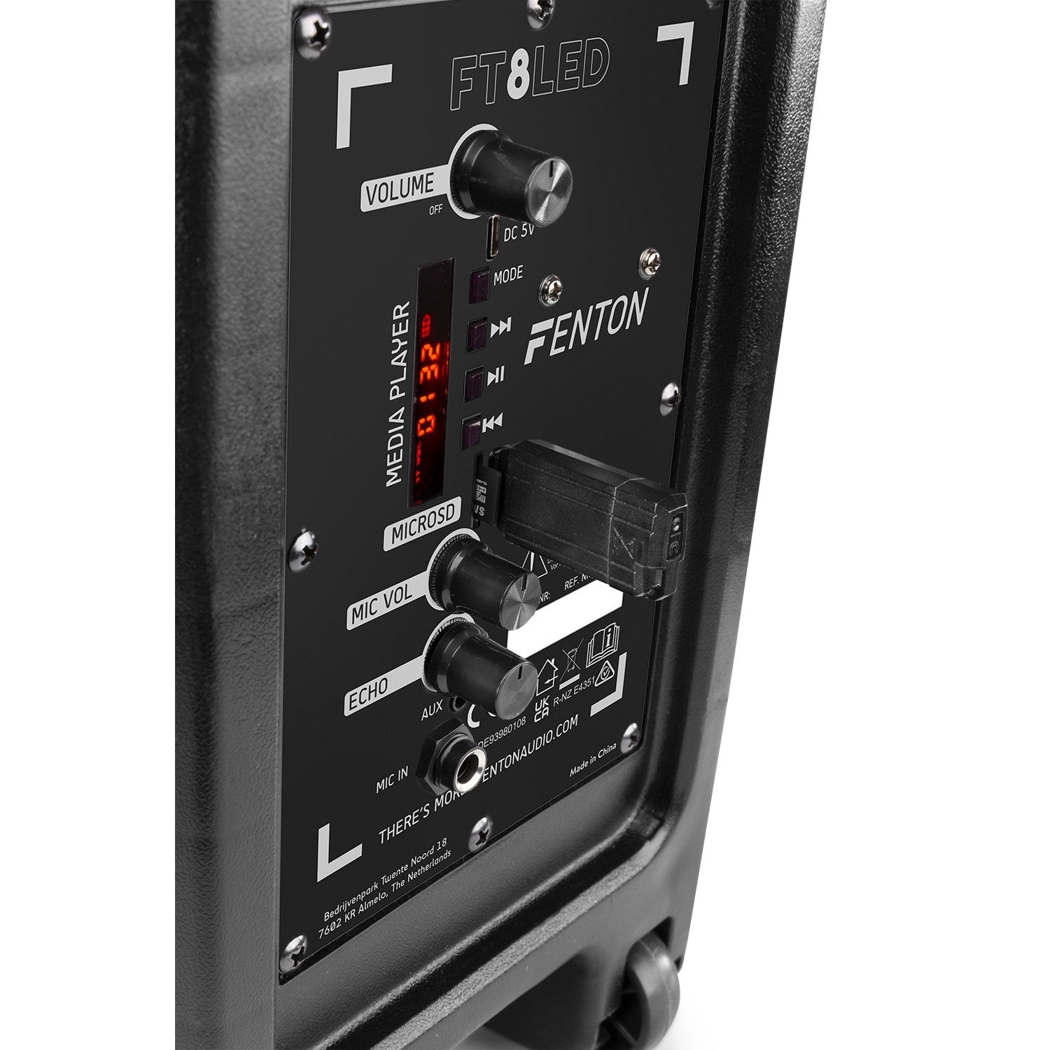 Fenton FT8LED-MK2 Sistema audio mobile Nero 300 W
