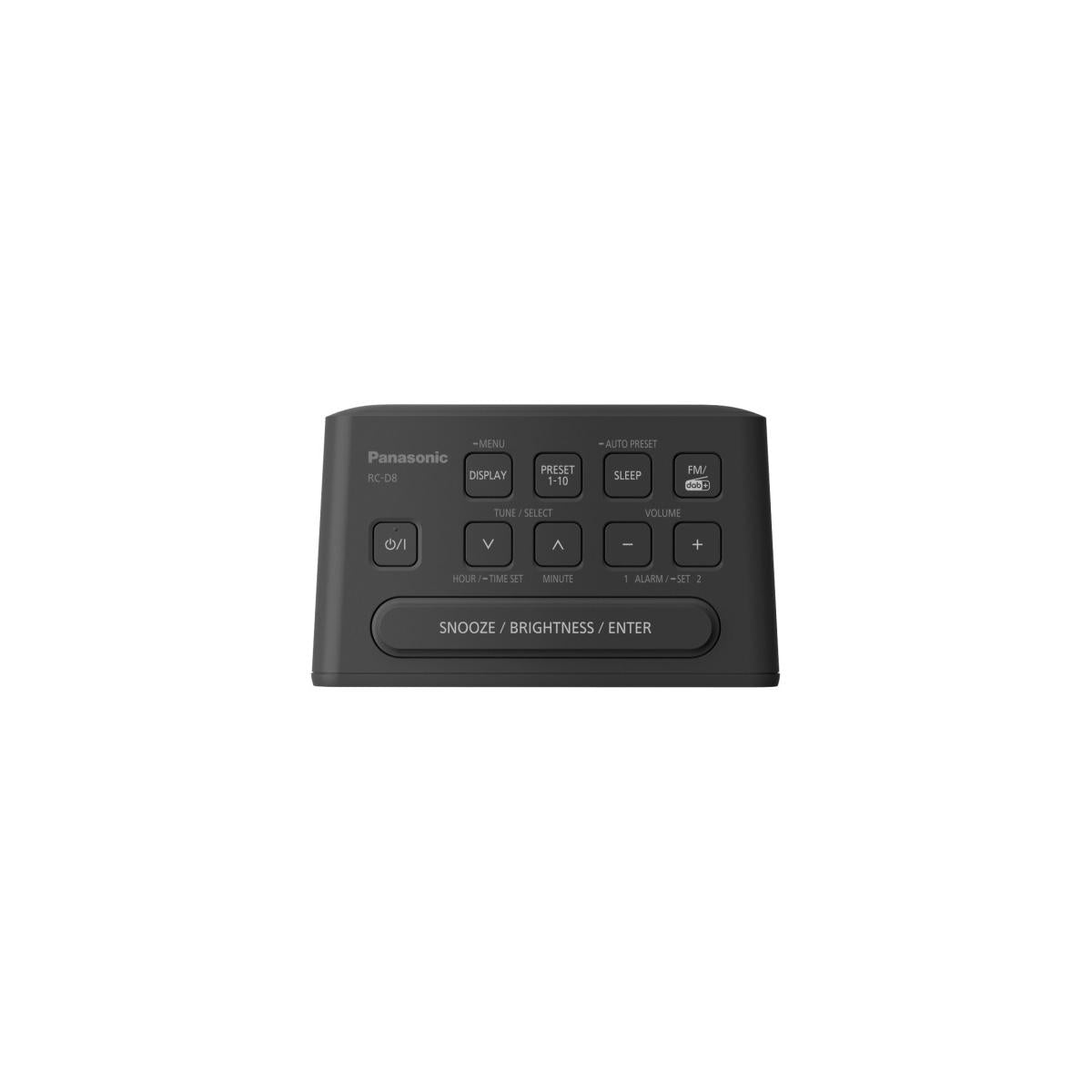 Panasonic RCD8EGK Radiosveglia DAB FM USB Doppio Timer Nero