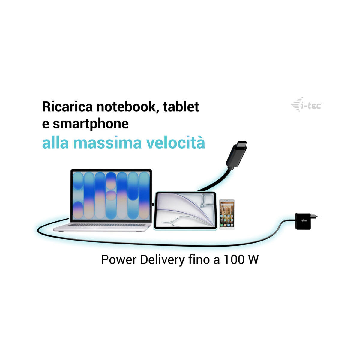 i-tec USB-C Charging Cable 1.8m