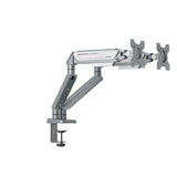 Anda Seat Stealth II Duo 81,3 cm (32 pollici) Scrivania Argento, Bianco