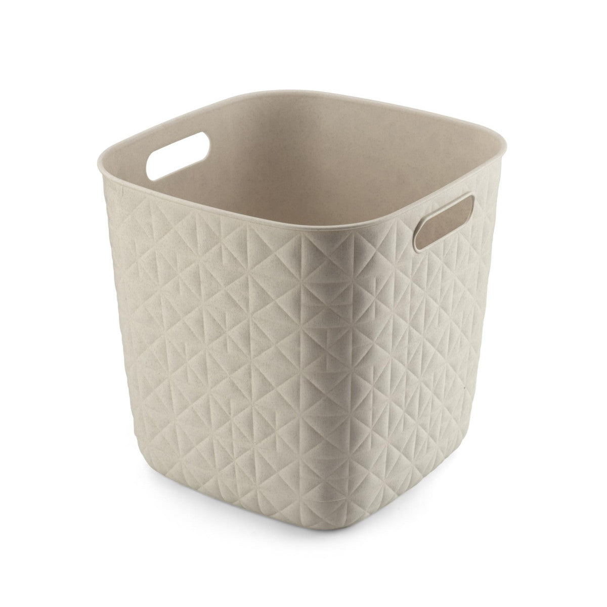Curver Cesto Portaoggetti Softex Cube 15L Bianco Gesso 27,9x27,9x26,9 Cm
