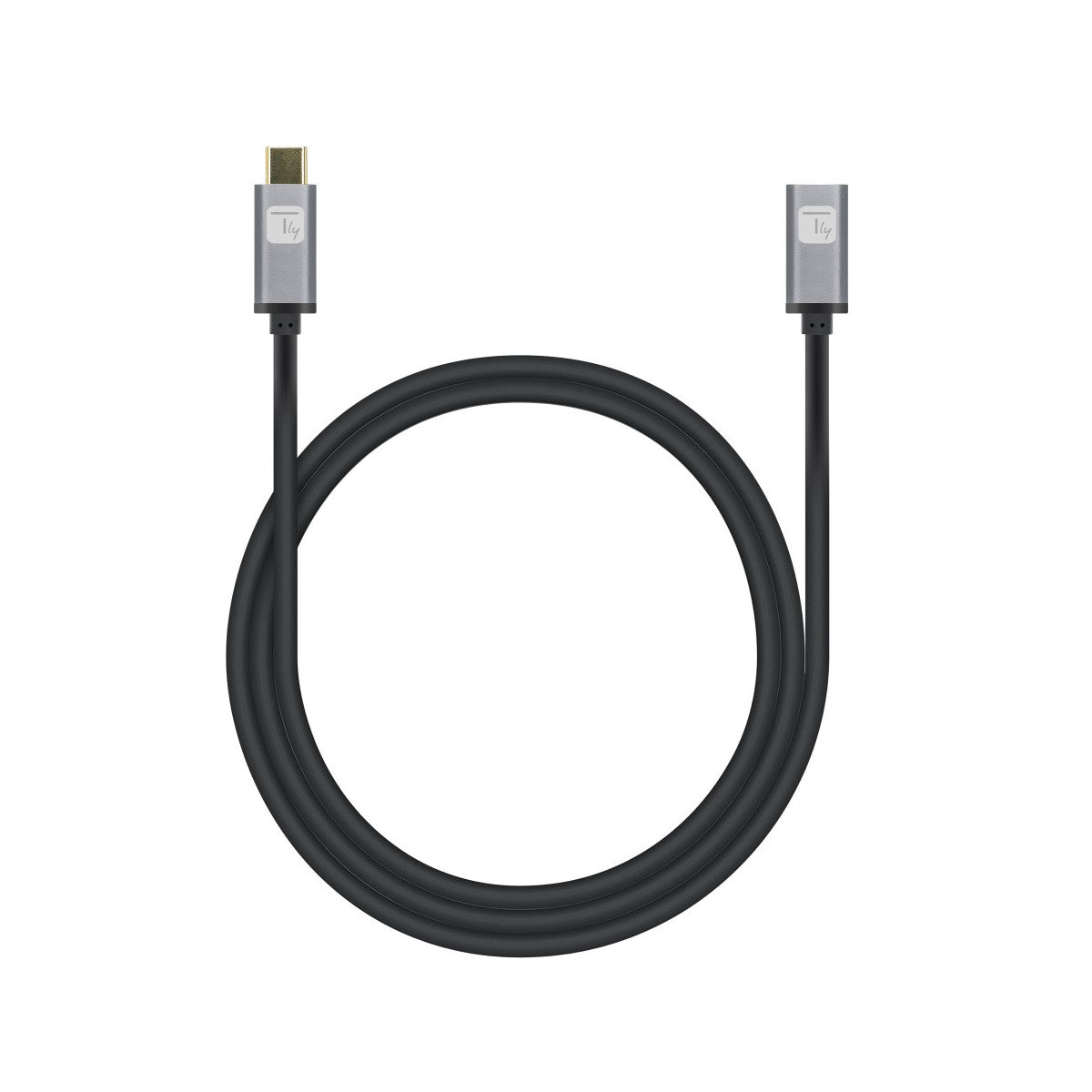 Techly Cavo prolunga USB 3.2 Gen 2 USB-C M/F 1m Nero