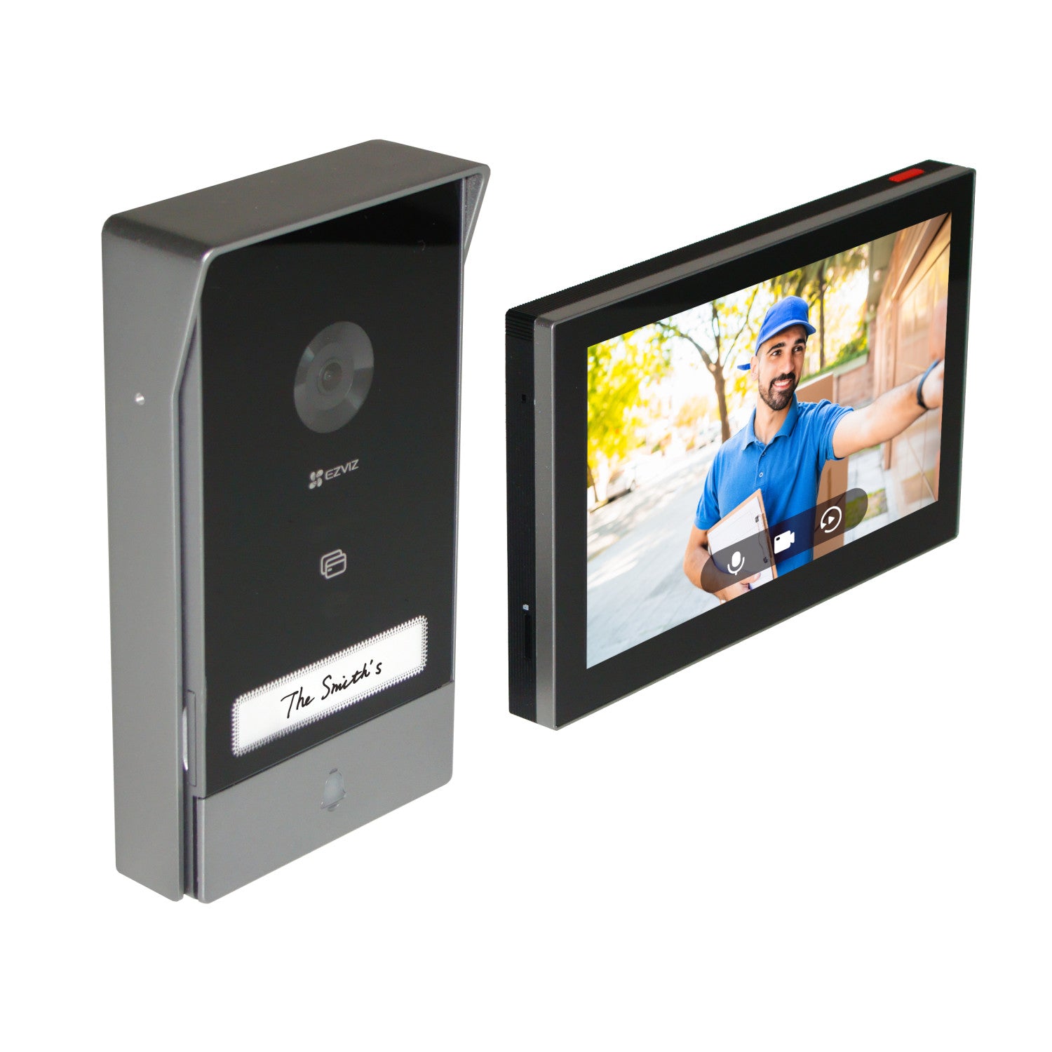 Ezviz HP7 Videocitofono Smart 2K Audio Bidirezionale Visione Notturna Nero Grigio
