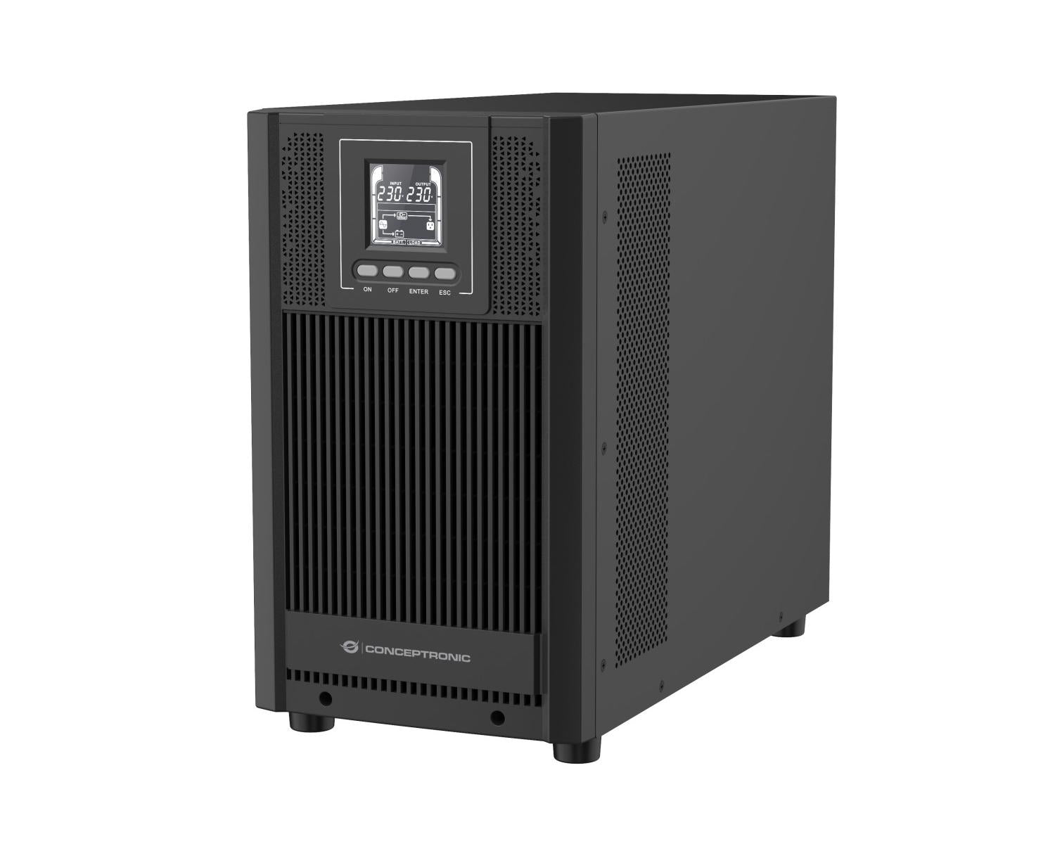 Conceptronic ZEUS52E3K gruppo di continuità UPS Doppia conversione online 3 kVA 2700 W 5 presa e AC