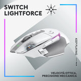 Logitech G G502 X Plus mouse Mano destra RF Wireless Ottico 25600 DPI