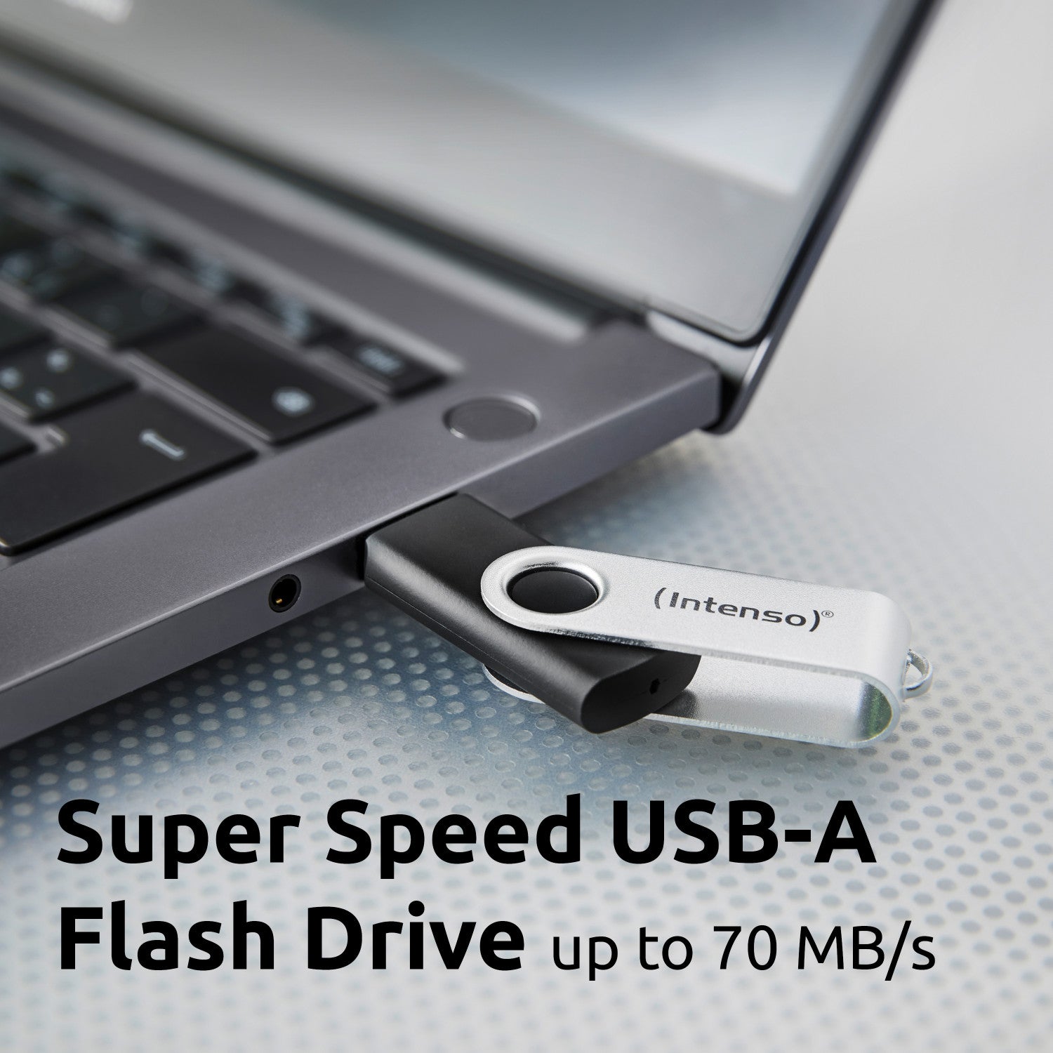 Intenso USB 64GB OFFICE LINE 3.2 Gen1 Silver-Black unità flash USB USB tipo A 3.2 Gen 1 (3.1 Gen 1) Nero, Argento