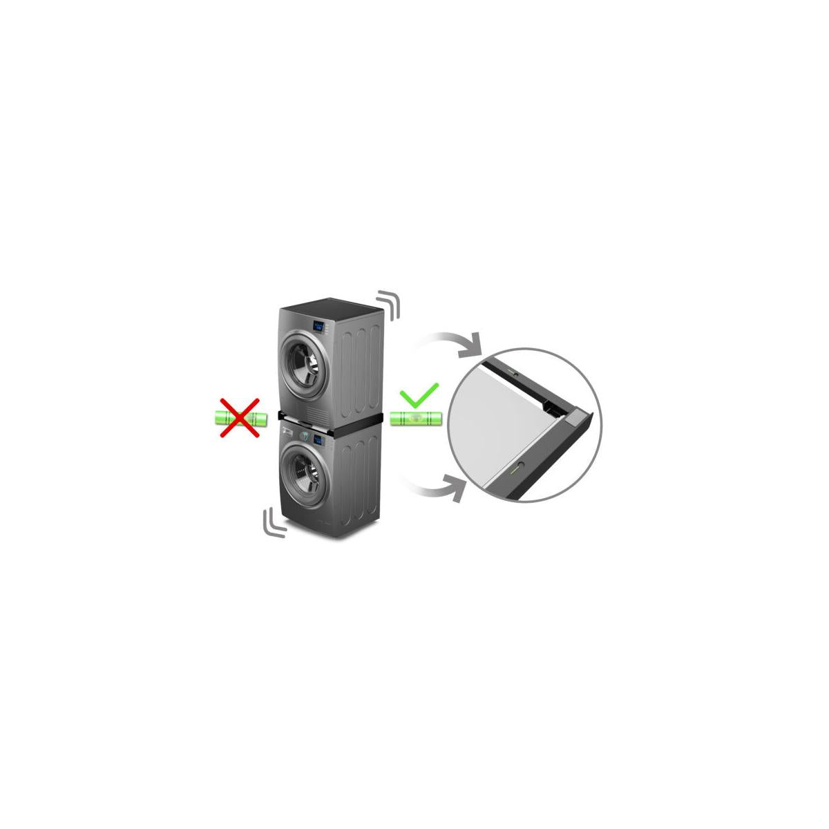 Meliconi 656128 accessorio e componente per lavatrice Kit di sovrapposizione 1 pz