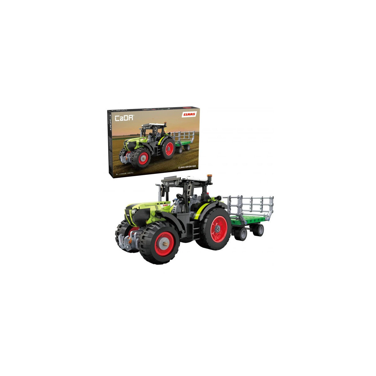Cada - Trattore Agricolo Mini Class Claas Arion 660 - 448 Pezzi