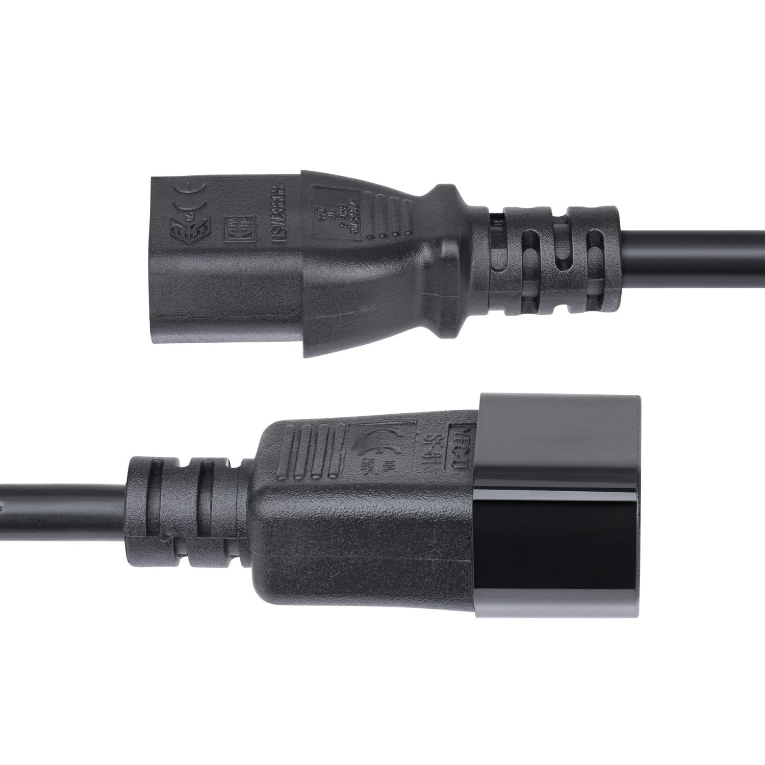 StarTech.com Cavo Prolunga di Alimentazione da 4,5m, Cavo di Alimentazione da C14 a C13 per PDU, 10A 250V, 14AWG, Prolunga Elettrica AC Certificata KEMA-KEUR