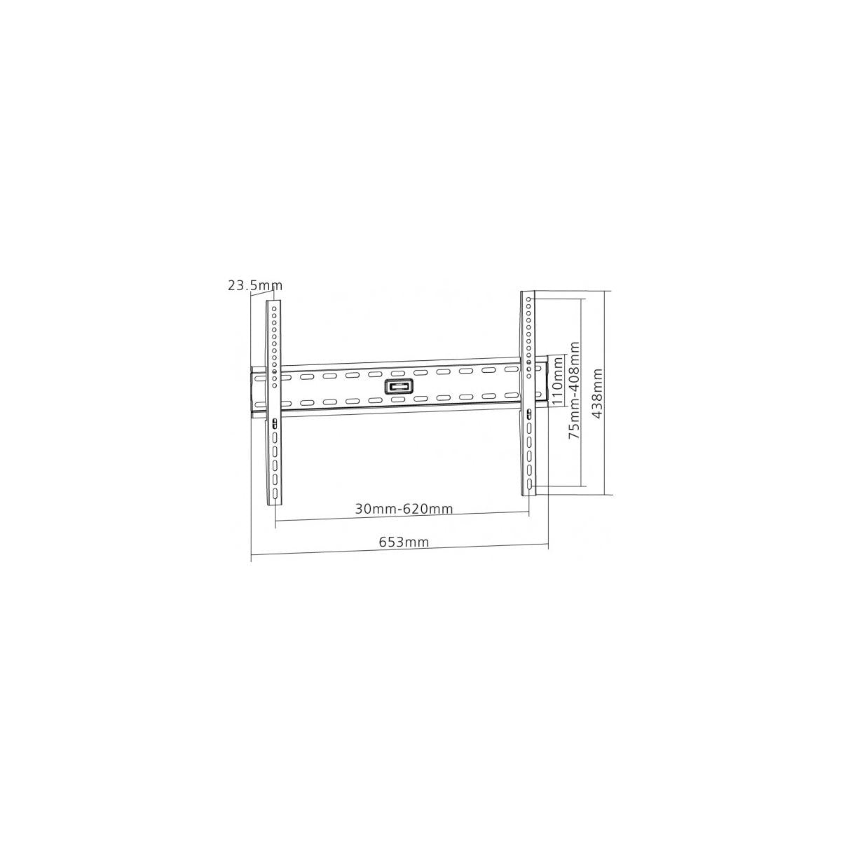 Equip 650330 177,8 cm (70") Nero