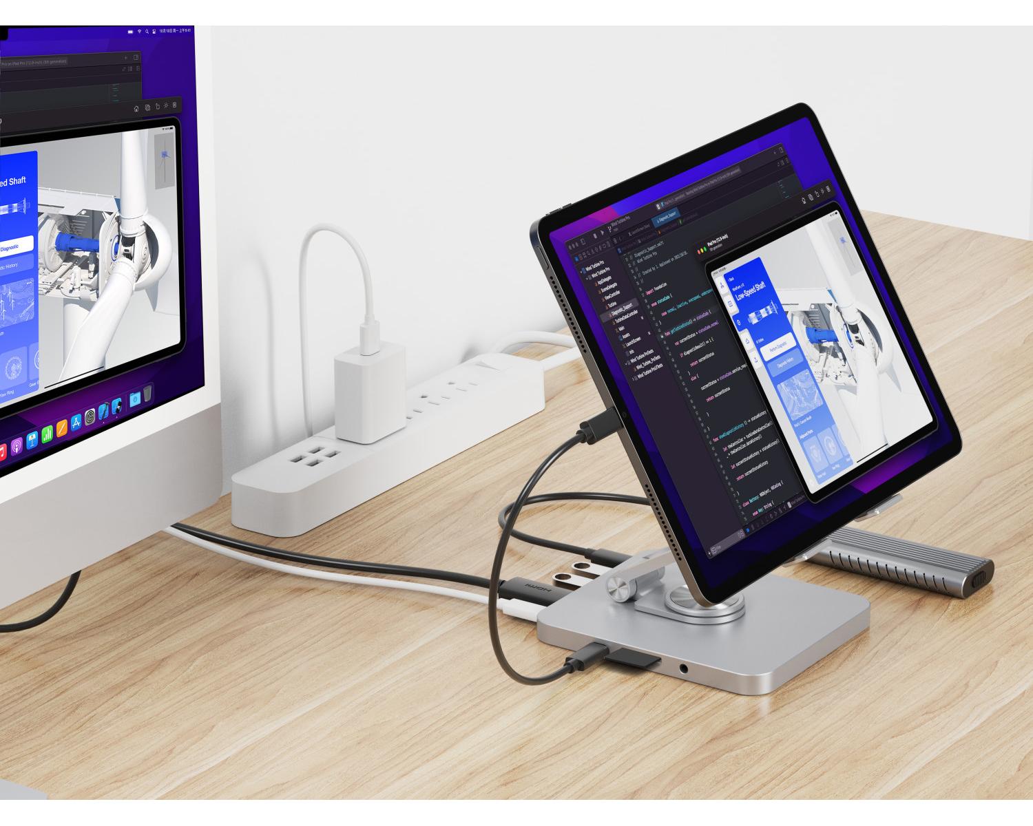 Conceptronic DONN26G carrello e supporto multimediale Argento Tablet