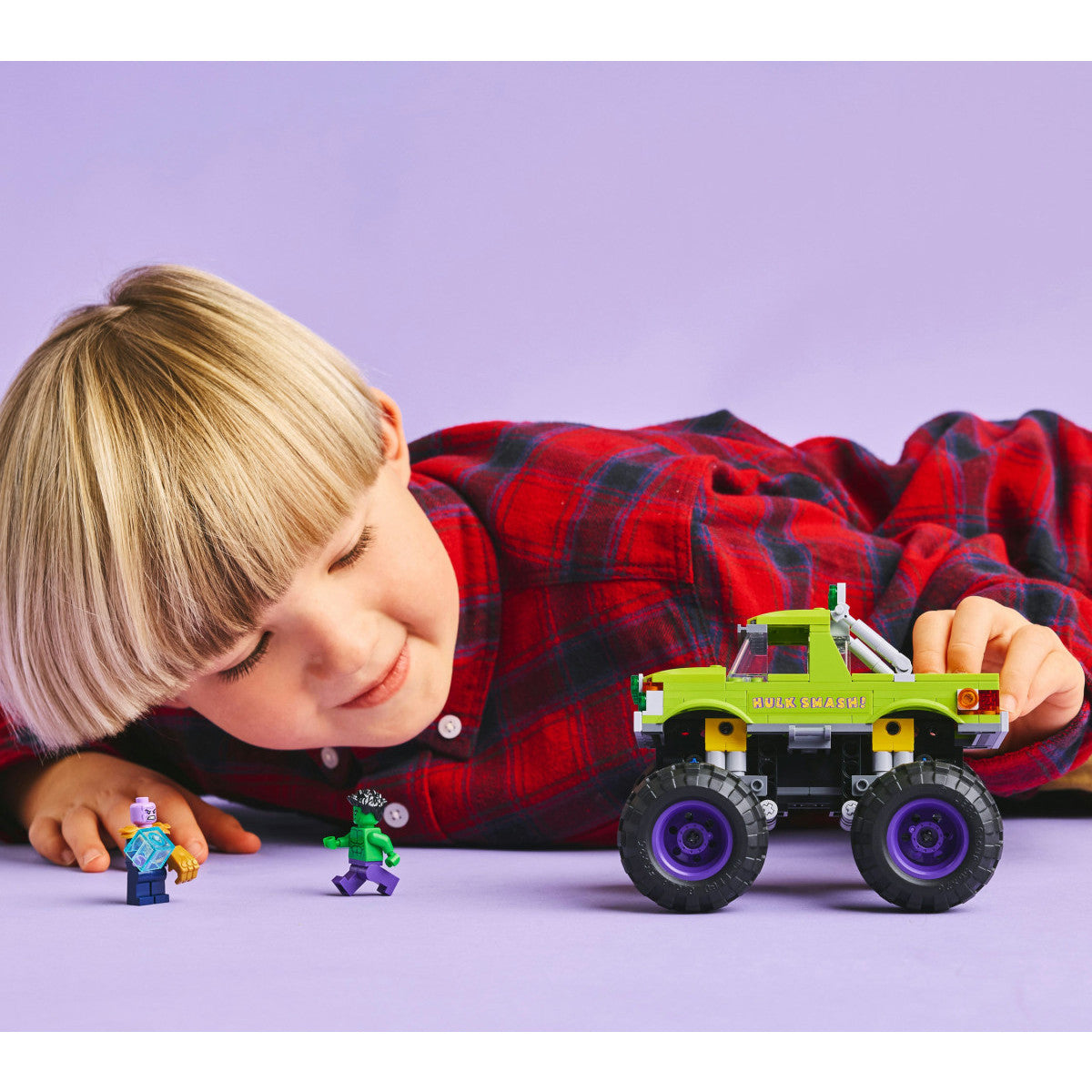 LEGO Marvel Truck di Hulk vs Thanos 76312 Set da Costruzione 229 Pezzi 7 Anni