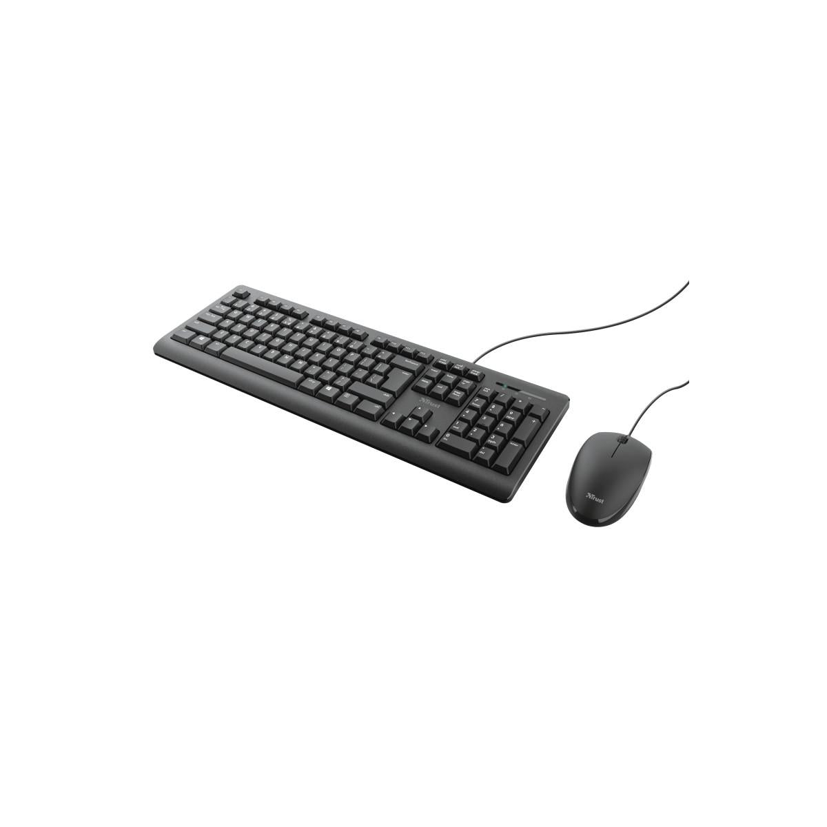 Trust 23971 tastiera Mouse incluso USB QWERTY Italiano Nero