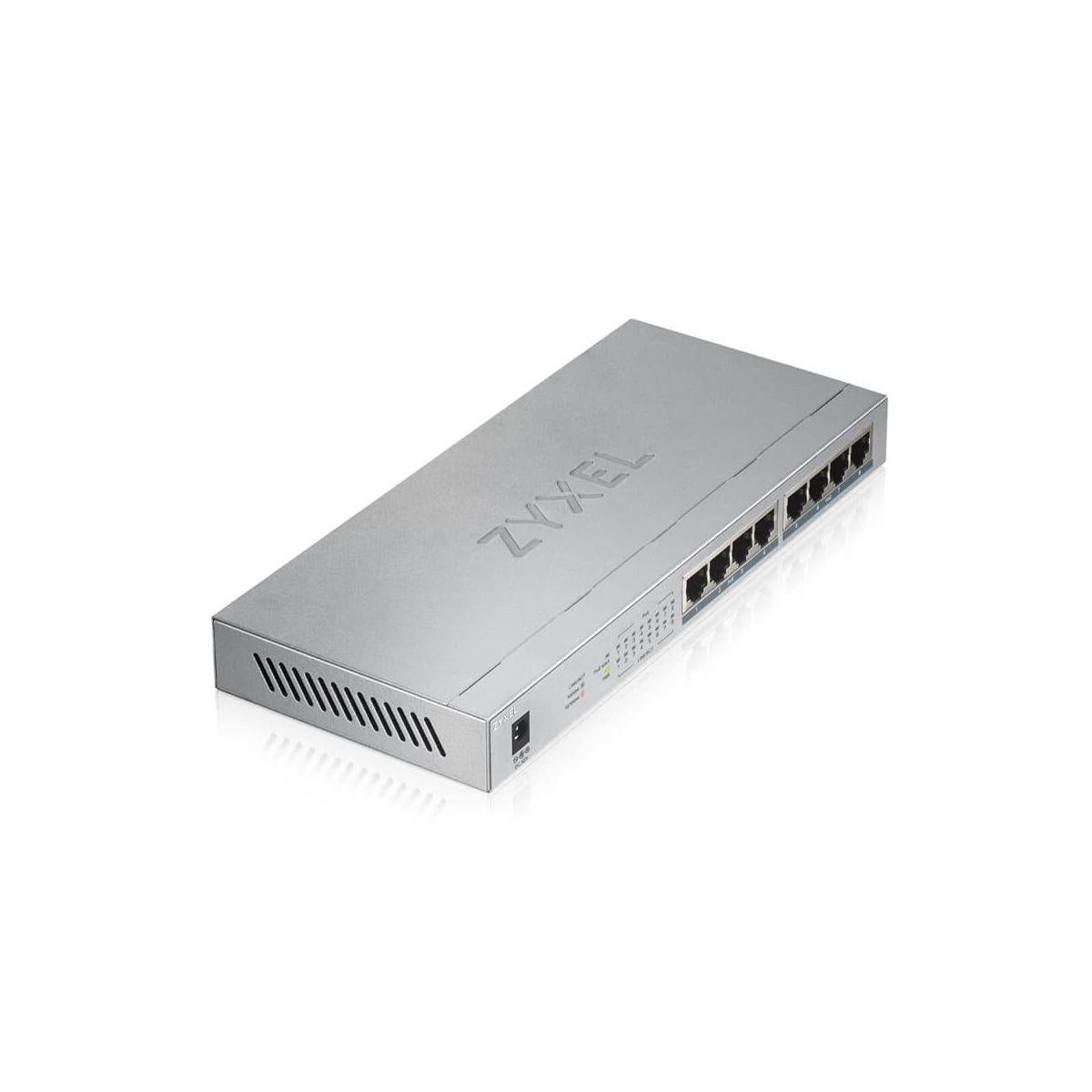 Zyxel GS1008HP Non gestito Gigabit Ethernet (10/100/1000) Supporto Power over Ethernet (PoE) Grigio