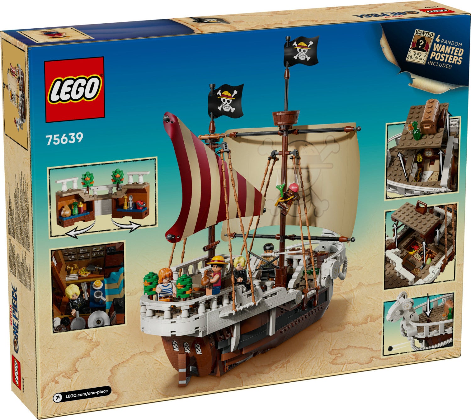 LEGO One Piece 75639 Going Merry Nave Pirata Set Costruzioni 1376 Pezzi 10 Anni
