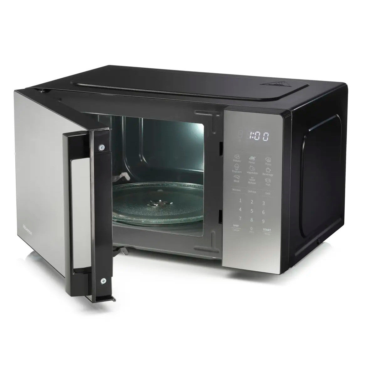 Hisense 742039 forno a microonde Argento Microonde con grill Superficie piana 20 L 700 W Venduto come Grado A 3838782679902