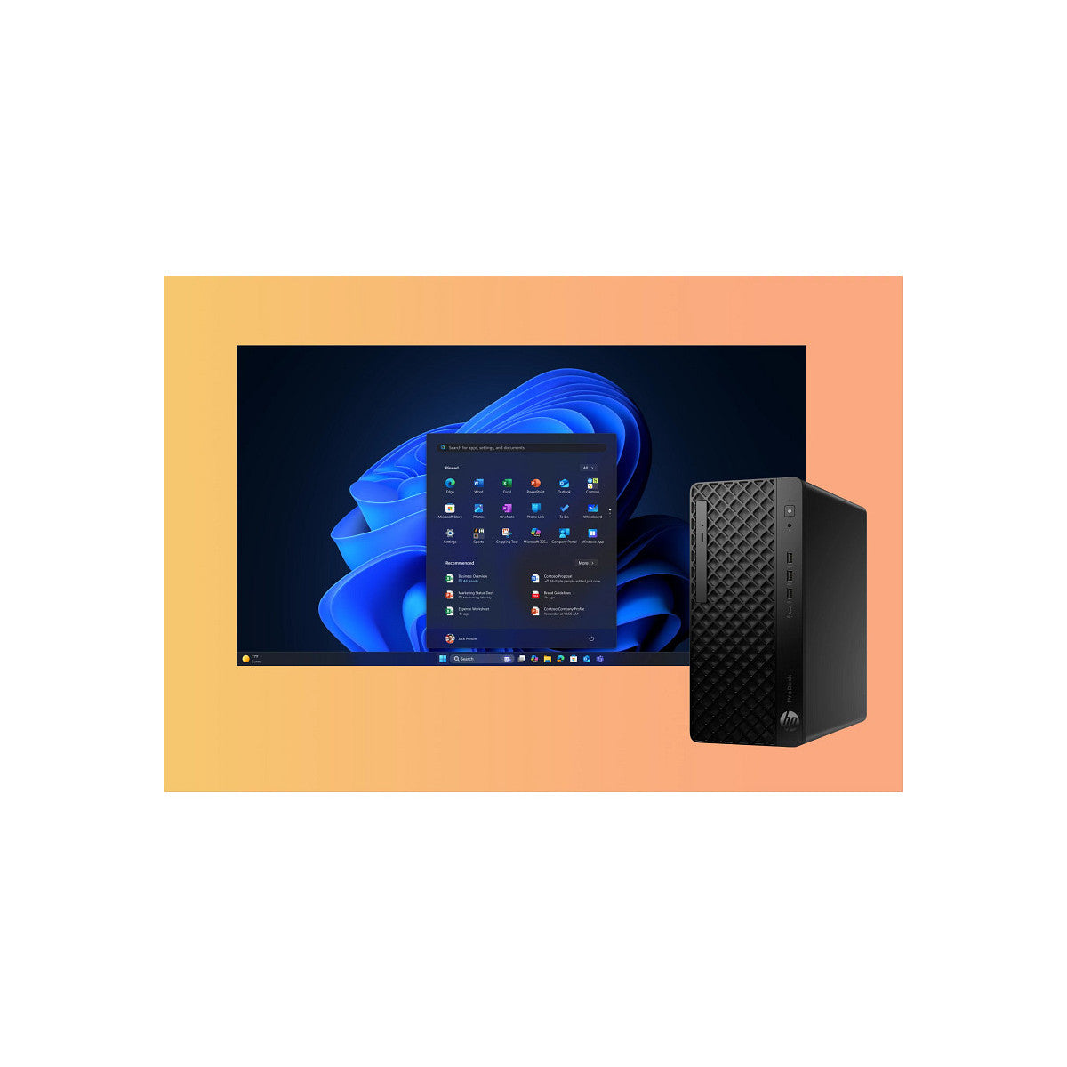 HP ProDesk 4 Tower G1i Desktop AI PC Intel Core Ultra 7 265 16 GB DDR5-SDRAM 1 TB SSD Windows 11 Pro