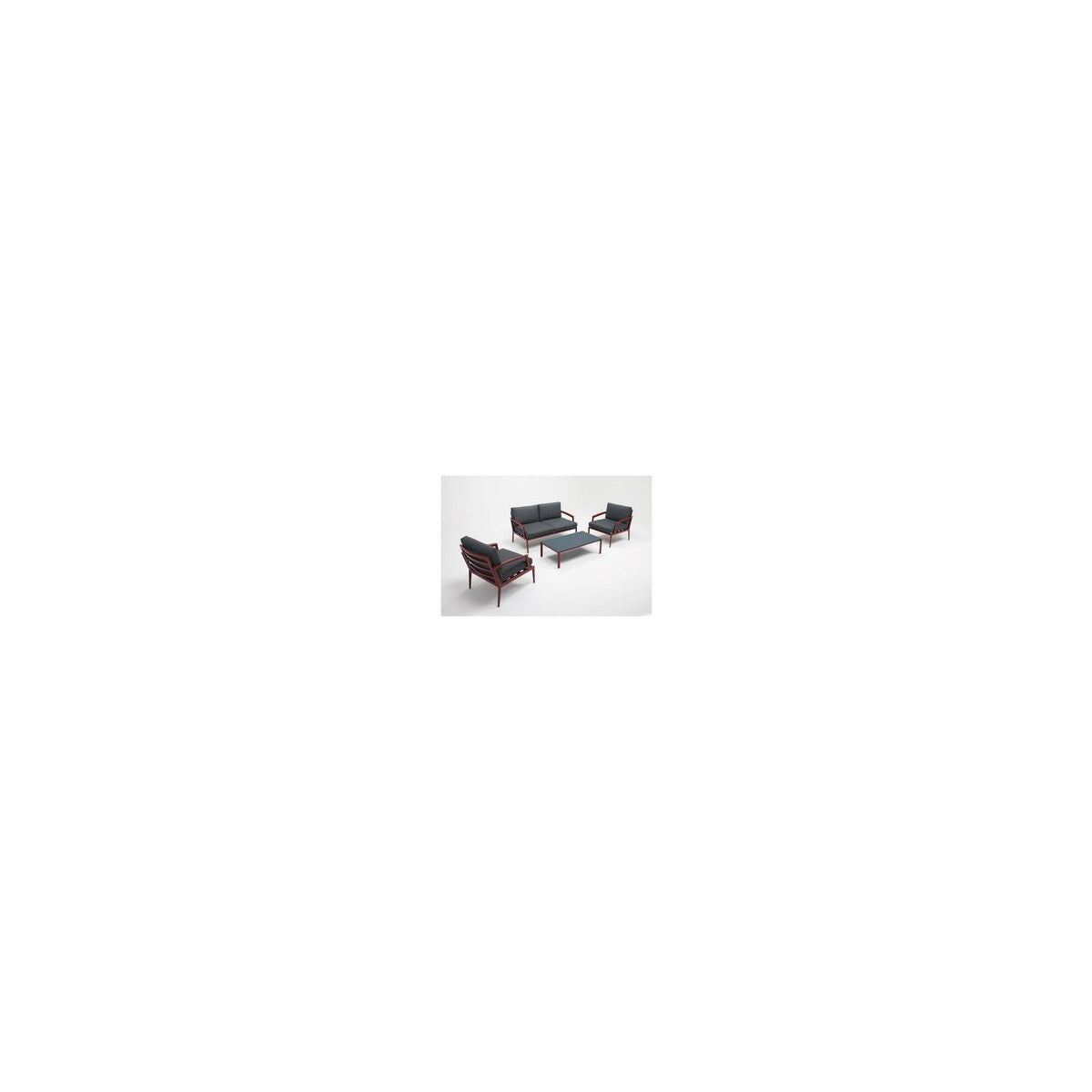 Set Poltrone Giardino Amicasa Torres Rosso