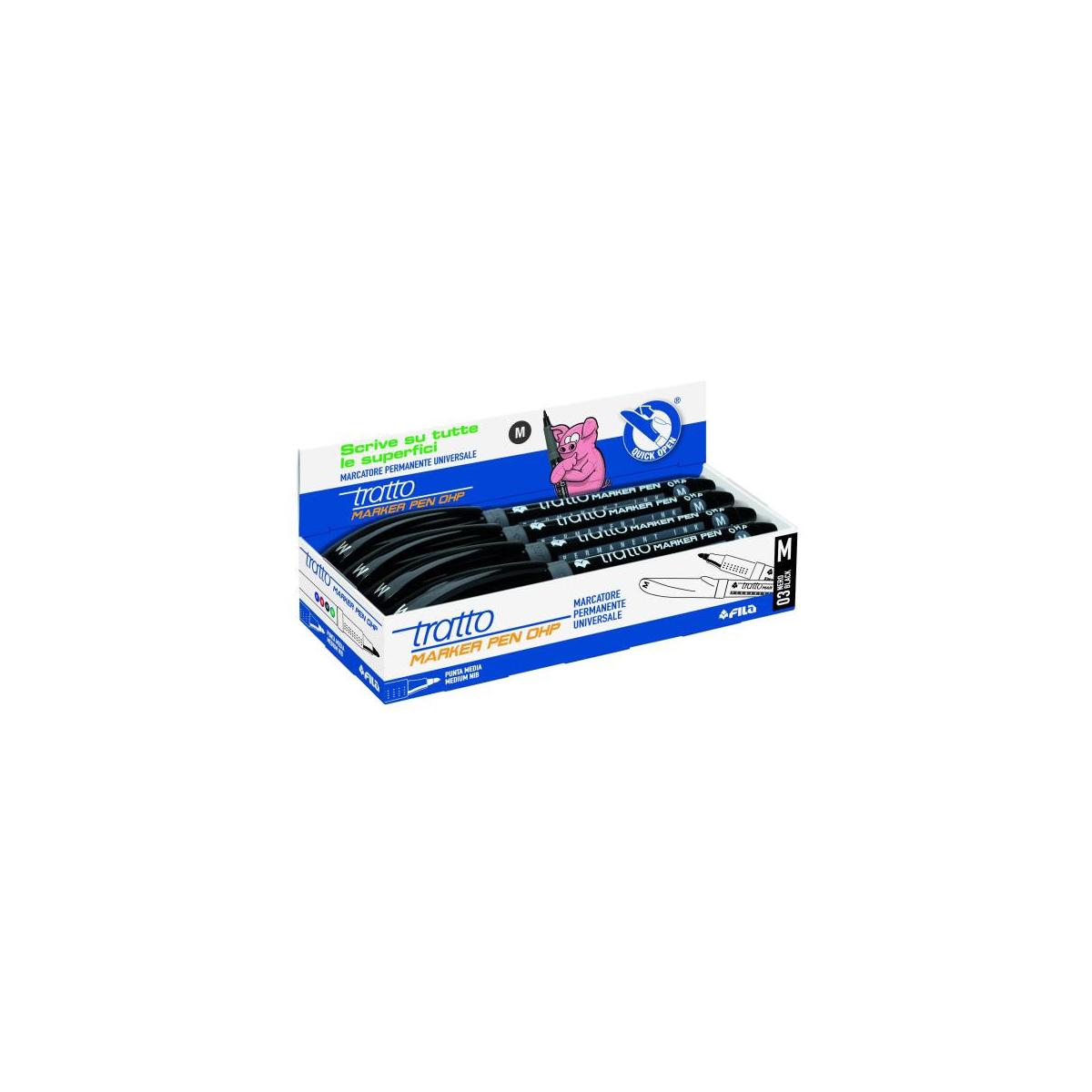 Tratto 806703 evidenziatore 8 pz Nero