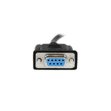 StarTech.com Cavo Seriale RS232 / DB9 Null Modem da 1m - nero Femmina/Femmina