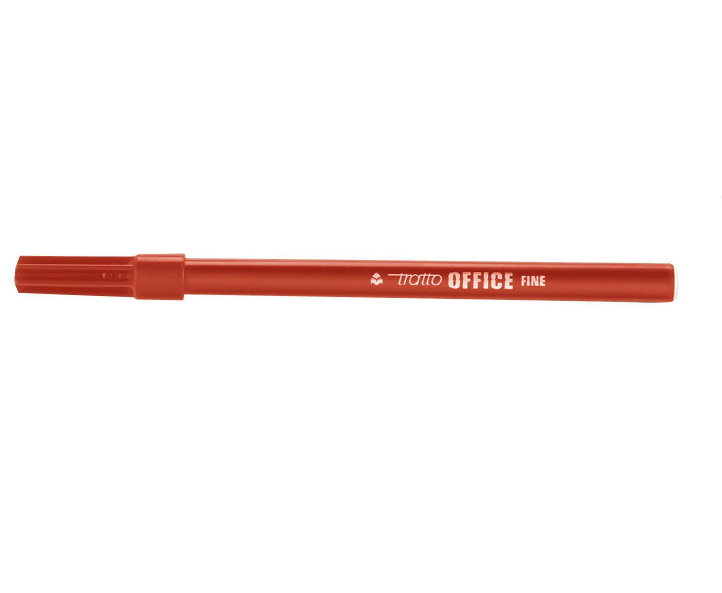 Tratto Office Fine marcatore Rosso 12 pz