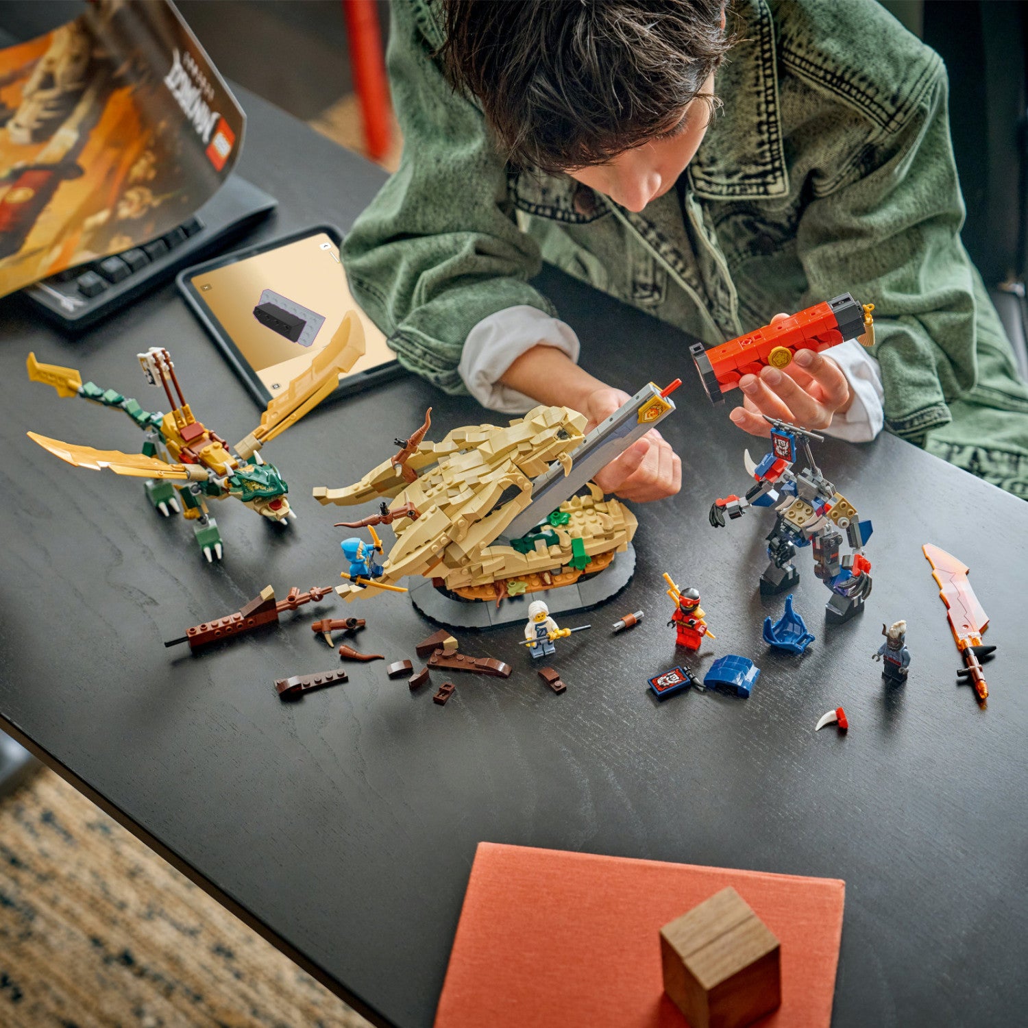 LEGO Ninjago 71871 Battaglia Alla Lama Del Drago - Set Da Costruzione Con Drago E Mech Snodabili, 4 Minifigure, 1016 Pezzi, 9