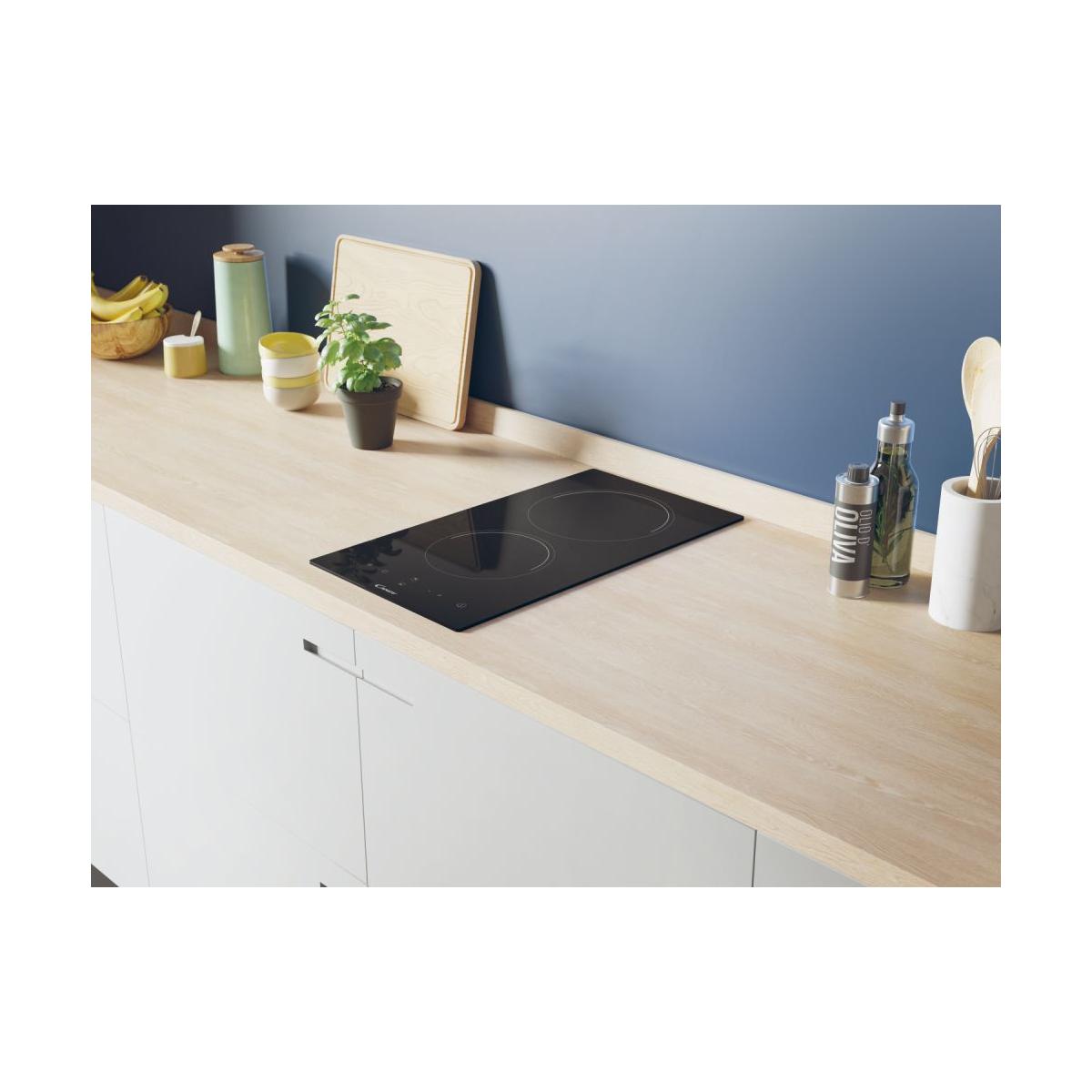 Candy Timeless CDH30 Nero Da incasso 28.8 cm Ceramica 2 Fornelli