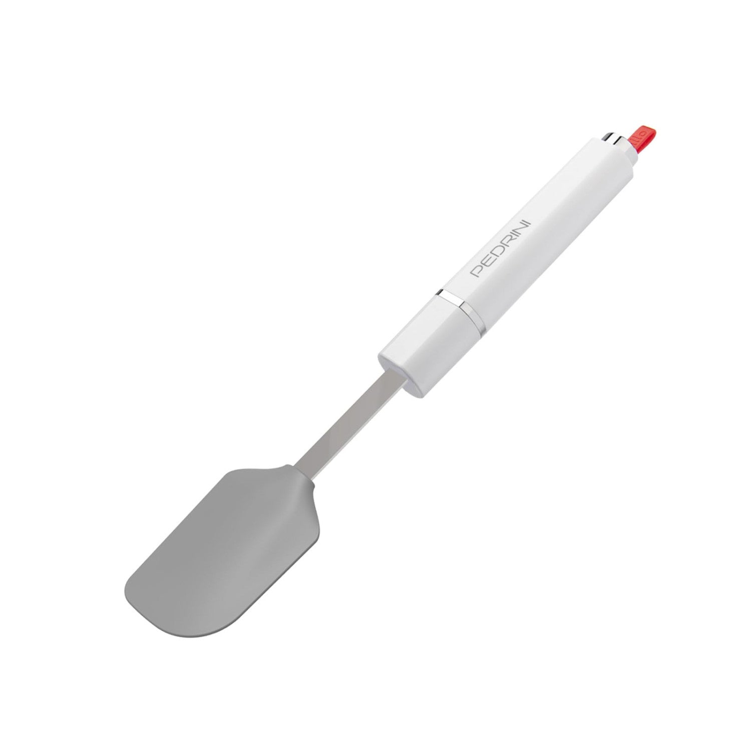 Pedrini Spatola Leccapentola in Silicone Lillo Stile, Grigio e Bianco, 30x4,5 cm