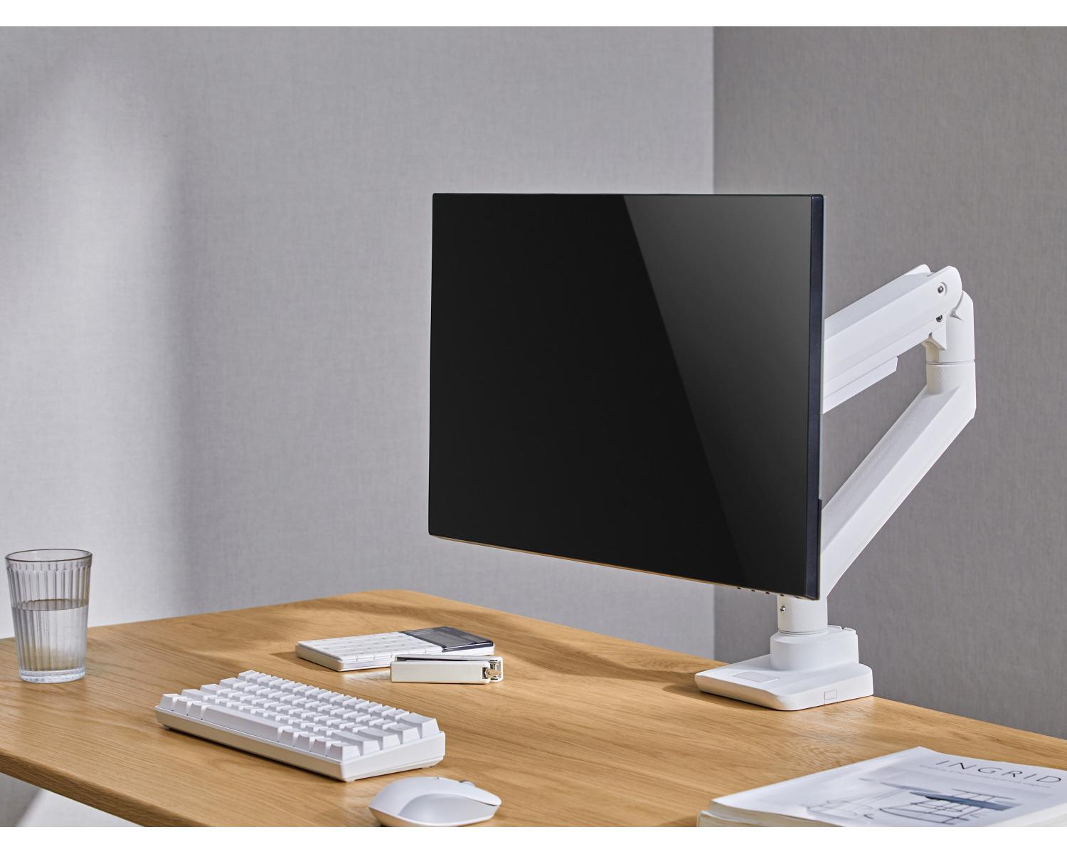 Equip 650181 supporto da tavolo per Tv a schermo piatto 124,5 cm (49") Bianco Scrivania