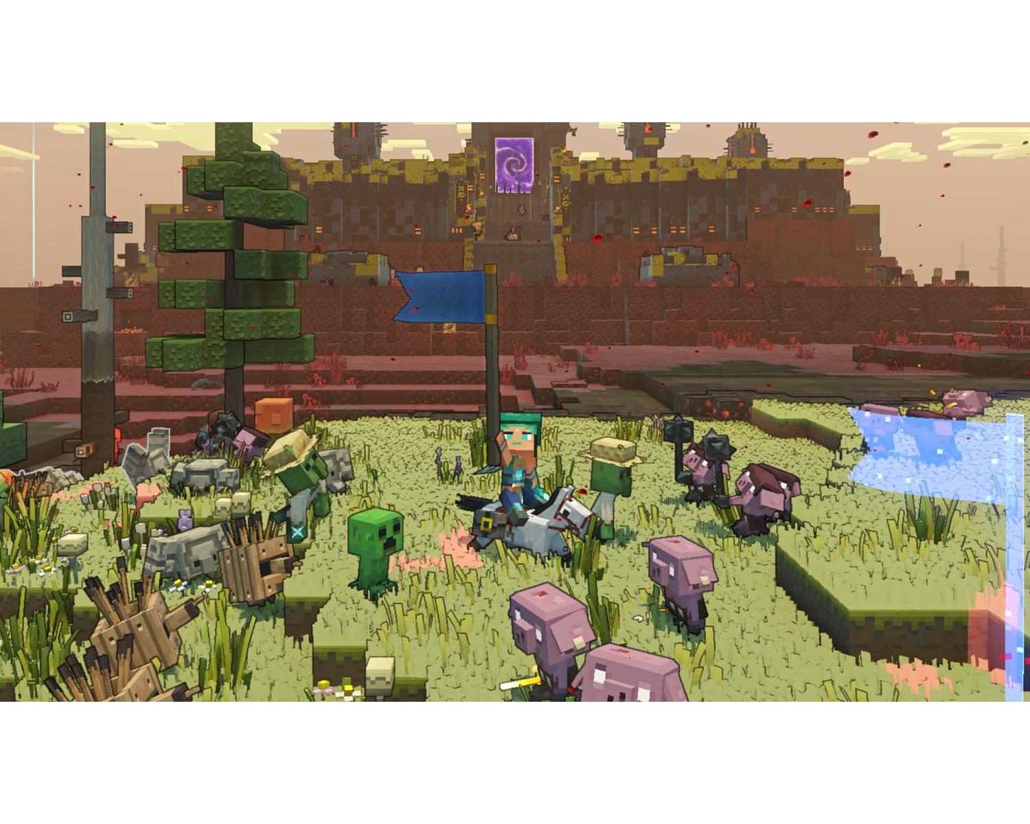 Nintendo Minecraft Legends Deluxe Edition Cinese semplificato Tedesca DUT Inglese ESP Francese ITA Giapponese Coreano Portoghese Russo Nintendo Switch