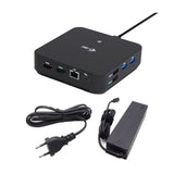 i-tec USB-C DP Dual HDMI Docking Station with Power Delivery 100 W Universal Charger 100W