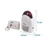 Poly Pool PP1430 Rilevatore Di Presenza A Raggi Infrarossi Da Parete Con Telecomando, Angolo 90